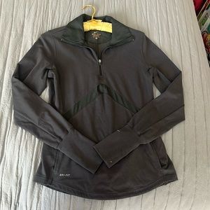 Dark Grey Nike Quarter Zip Jacket